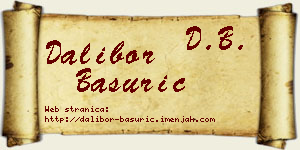 Dalibor Basurić vizit kartica
